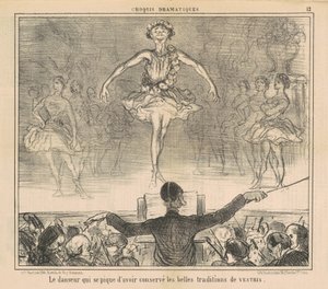 Der Tänzer, der stolz darauf ist, ... von Honoré Daumier