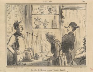 Der Kopf der Medusa für den schuldigen Krämer von Honoré Daumier