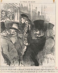 Lass mich noch einmal schauen ... Papa! von Honoré Daumier