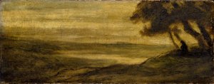 Landschaft mit einer Figur, ca. 1860