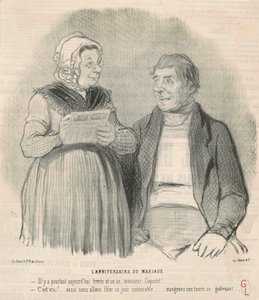 Der Hochzeitstag von Honoré Daumier