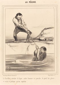 Der Barbillon zieht... von Honoré Daumier