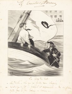 Der Windstoß von Honoré Daumier
