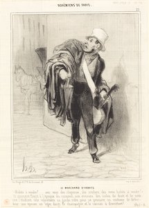 Der Kleiderhändler von Honoré Daumier
