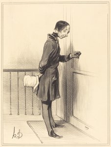 Der Bettler zu Hause von Honoré Daumier