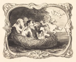 Das verlassene Nest von Honoré Daumier