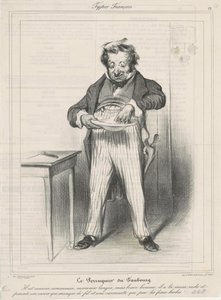 Der Perückenmacher aus dem Vorort von Honoré Daumier