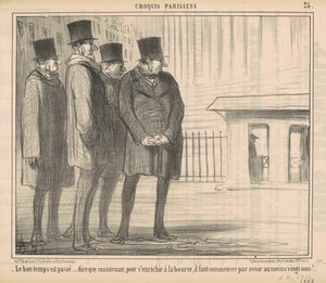 Die gute Zeit ist vorbei von Honoré Daumier