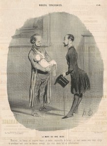 Der Ehemann des Blaustrumpfs... von Honoré Daumier