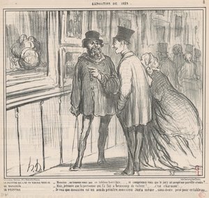 Der Maler, dessen Bild abgelehnt wurde... von Honoré Daumier