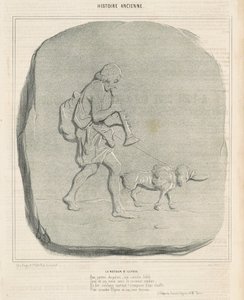Die Rückkehr des Odysseus von Honoré Daumier