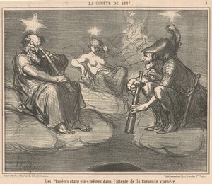 Die Planeten selbst von Honoré Daumier