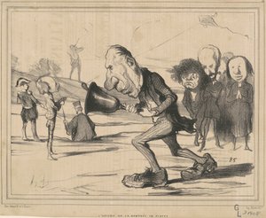 Die Stunde des Schulbeginns von Honoré Daumier