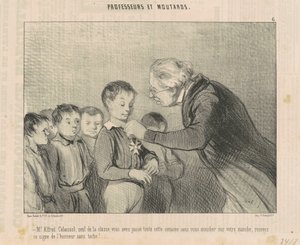 Herr Alfred Cabassol ... empfangen Sie dieses Zeichen der Ehre ... von Honoré Daumier
