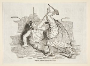 Nero ermordet seine Mutter von Honoré Daumier