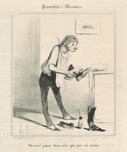 Man ist nie besser bedient als von sich selbst von Honoré Daumier