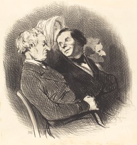 Man legt den Aktionären Rechenschaft ab von Honoré Daumier