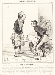 Ursprung der Beduinen in Paris von Honoré Daumier