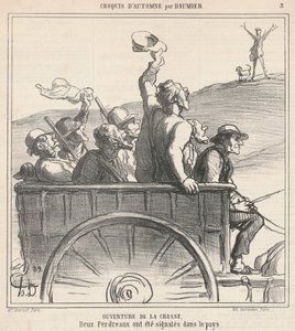 Eröffnung der Jagd von Honoré Daumier