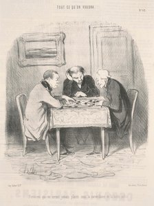 Pariser, die niemals ... unter der Überwachung ... von Honoré Daumier