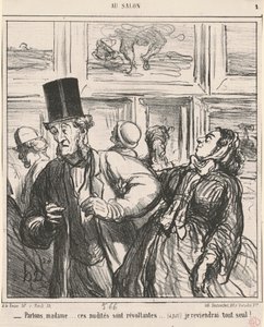 Sprechen wir, Madame... diese Nacktheiten sind empörend... von Honoré Daumier