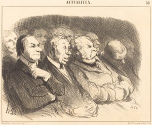 Physiognomien von Zuschauern am Tor St.-Martin... von Honoré Daumier