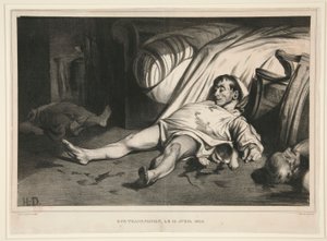 Rue Transnonain, 15. April 1834, veröffentlicht in La Association Mensuelle