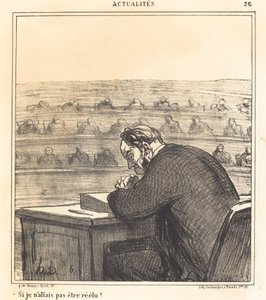Wenn ich nicht wiedergewählt werde! von Honoré Daumier