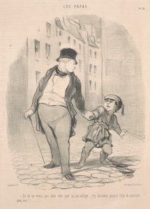 Wenn du nicht mehr als das zur Schule kommst ... von Honoré Daumier