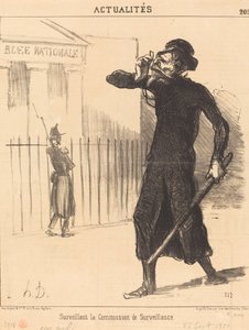 Überwachung der Überwachungskommission von Honoré Daumier