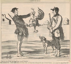 Hier, ich habe gerade ein prächtiges ... von Honoré Daumier