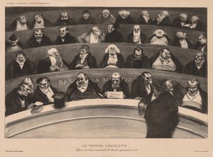 Die monatliche Assoziationsplatte 18: Der gesetzgebende Bauch, 1834