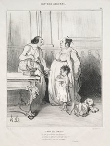 Die Mutter der Gracchi von Honoré Daumier