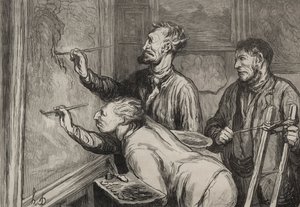 Die Maler: Der letzte Pinselstrich, Ausstellung von 1868