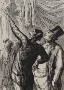 Die Weltausstellung: Ein echter Führer von Honoré Daumier