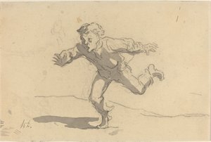 Der junge Kurier von Honoré Daumier