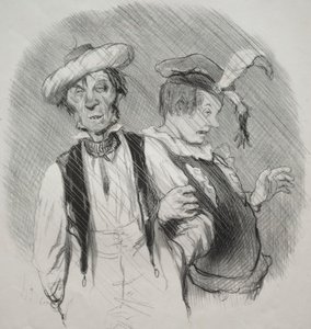 Die schönen Tage des Lebens, Tafel 18: Karneval von Honoré Daumier