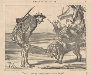 Oh! Ich dachte, ich hätte einen Hasen getötet! ... von Honoré Daumier