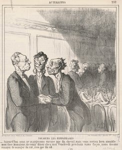 Toujours les Hippophages von Honoré Daumier
