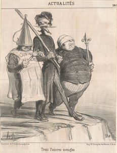 Drei arme Blinde von Honoré Daumier