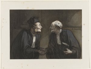 Zwei Anwälte schütteln sich die Hand