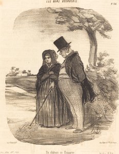 Ein Schloss in Spanien von Honoré Daumier
