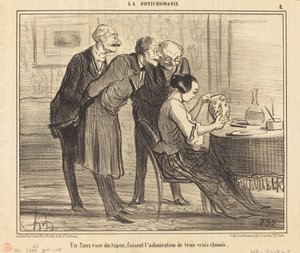 Ein falscher japanischer Vase machend... von Honoré Daumier