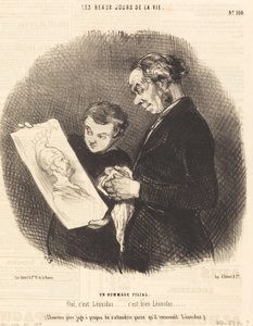 Eine kindliche Hommage von Honoré Daumier