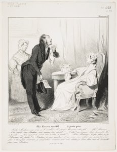 Ein empfindsamer Mann (Caricaturana 43) von Honoré Daumier
