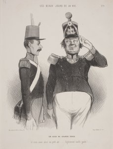 Ein Tag in großer Aufmachung von Honoré Daumier