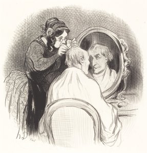 Ein Herr, den man zu sehr verjüngt von Honoré Daumier