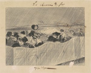 Eine angenehme Reise von Paris nach Orléans von Honoré Daumier