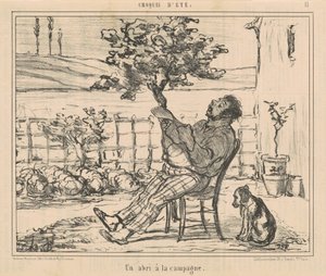 Ein Unterschlupf auf dem Land von Honoré Daumier