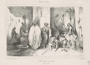 Un corps de garde von Honoré Daumier